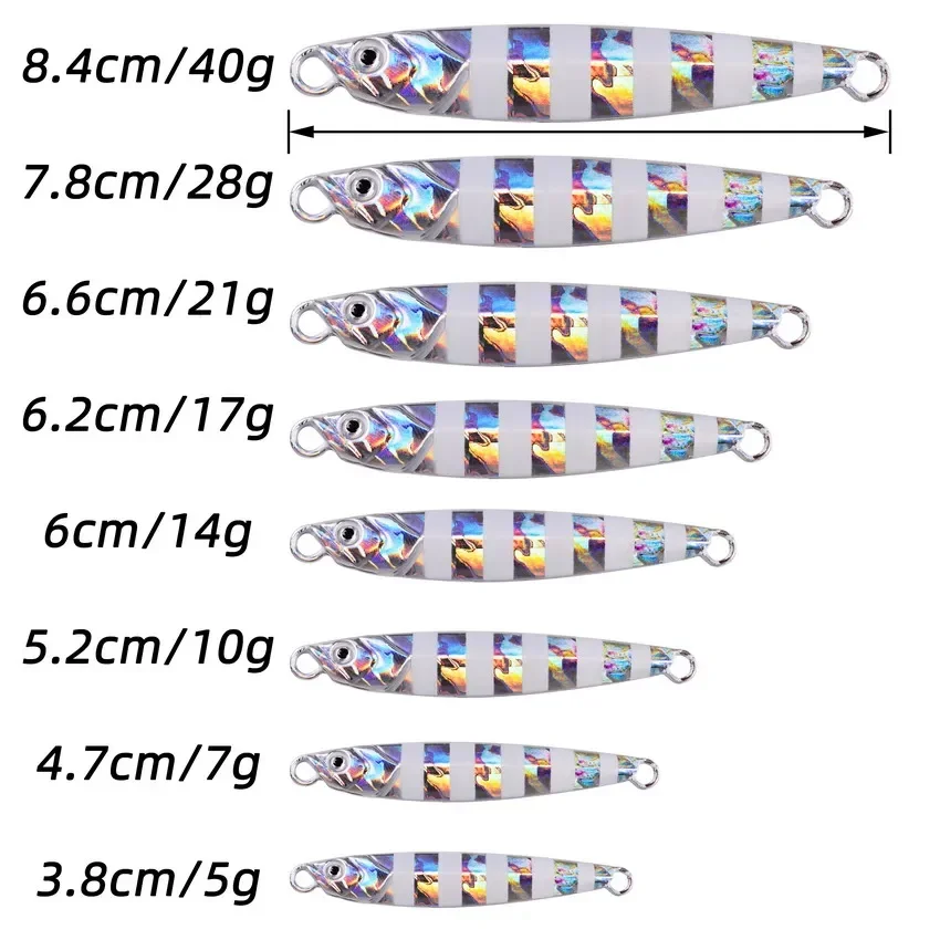 New Metal Cast Jig Spoon 7g/10g/14g/17g/21g/28g Shore Casting Jigging Fish Sea Bass Fishing Lure Sinking Artificial Bait Tackle