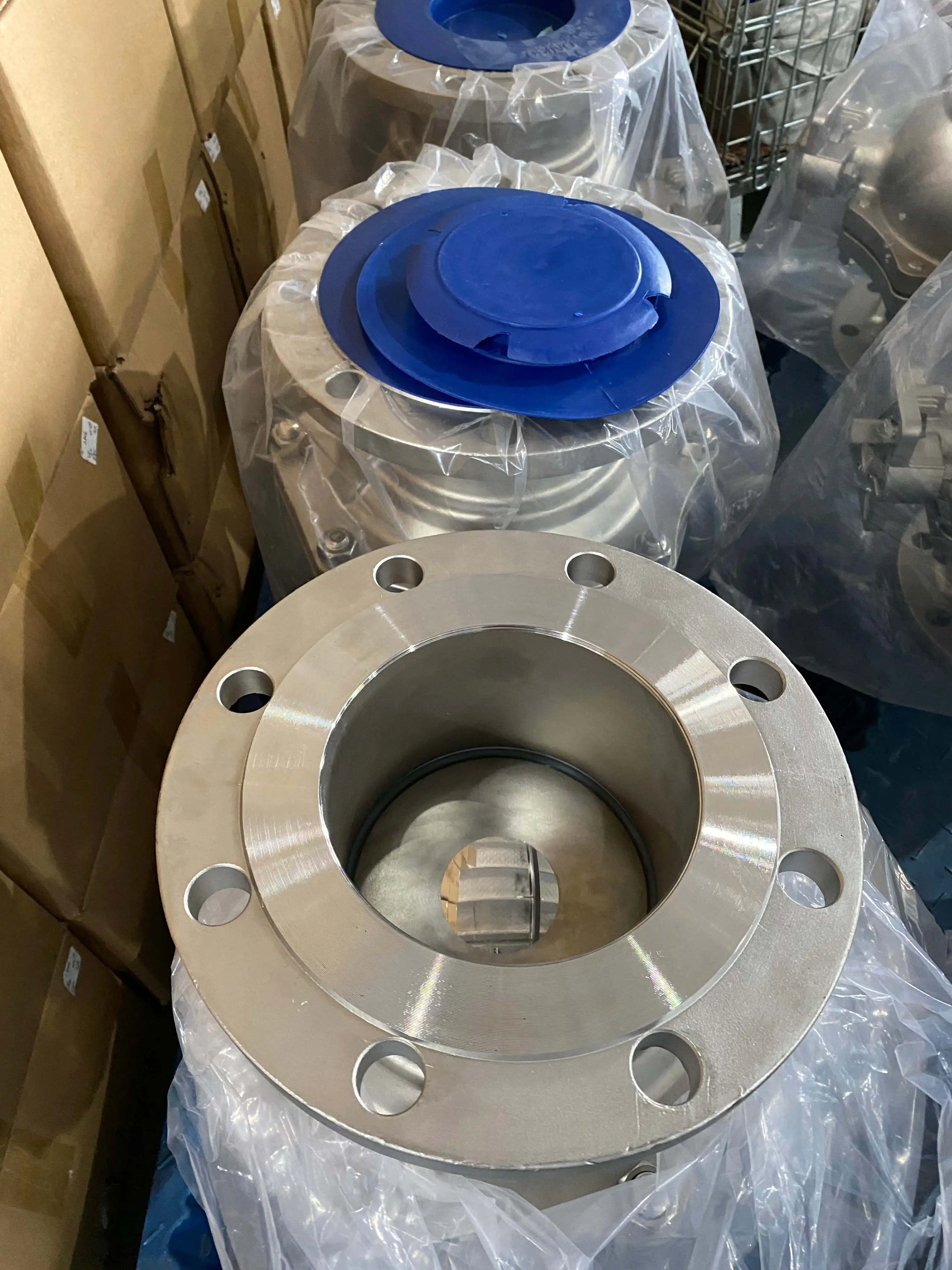 Standard Stainless Steel SCS13 10K 150A DN150 With Manual Lever Flanged Connection 2 Piece 2 PC Ball Valve
