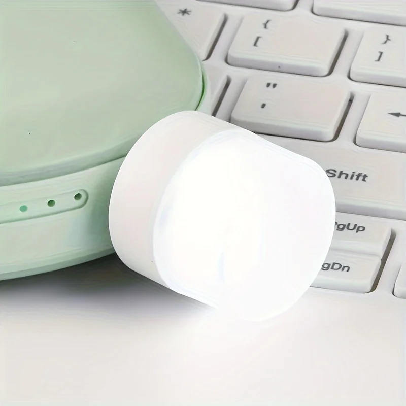 12PCS Mini USB Night Light Bulbs Warm White Eye Protection Book Reading Light USB Plug PC Mobile Power Charging LED Lamp