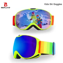Kids Ski Goggles Snowboard Goggles Youth Snow Goggles Double Layer UV400 Toddler age 4-14 Anti-fog Eyewear Snow Sports Goggles