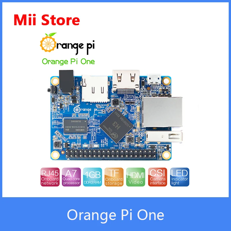 Orange Pi One 512MB/1GB H3 Quad-Core ,Support Android,Ubuntu,Debian Mini Singe Board Computer