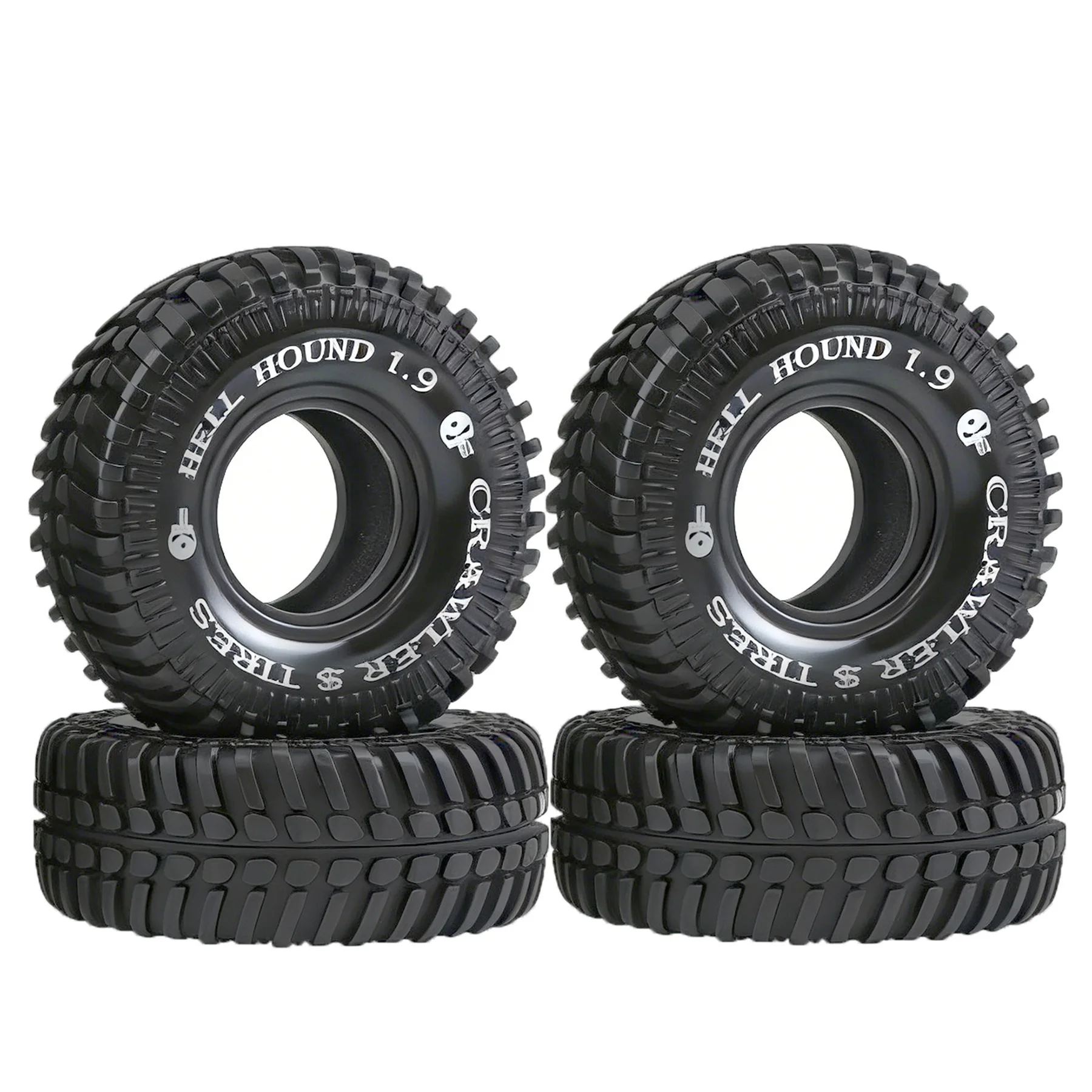 

4 шт. 118x48 мм 1.9-дюймовые резиновые шины для радиоуправляемых краулеров 1/10 Axial SCX10 II III Capra Traxxas TRX4 RC4WD D90 Redcat MST