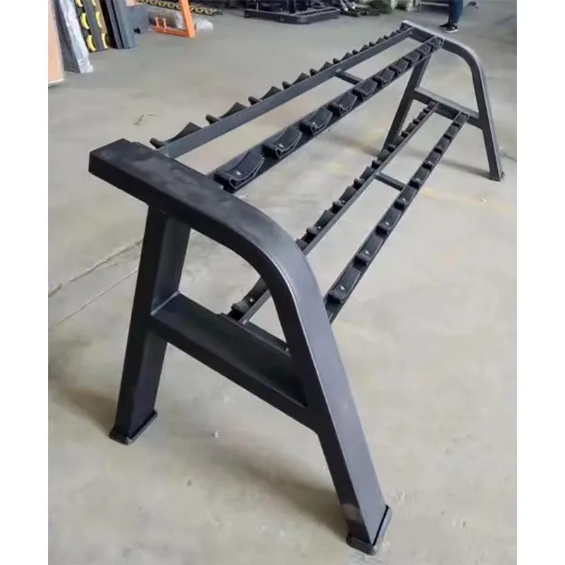 

Commercial Gym Horizontal Dumbbell Rack - Unisex Steel Fitness Accessory, Ideal for Home Gym Triceps Training