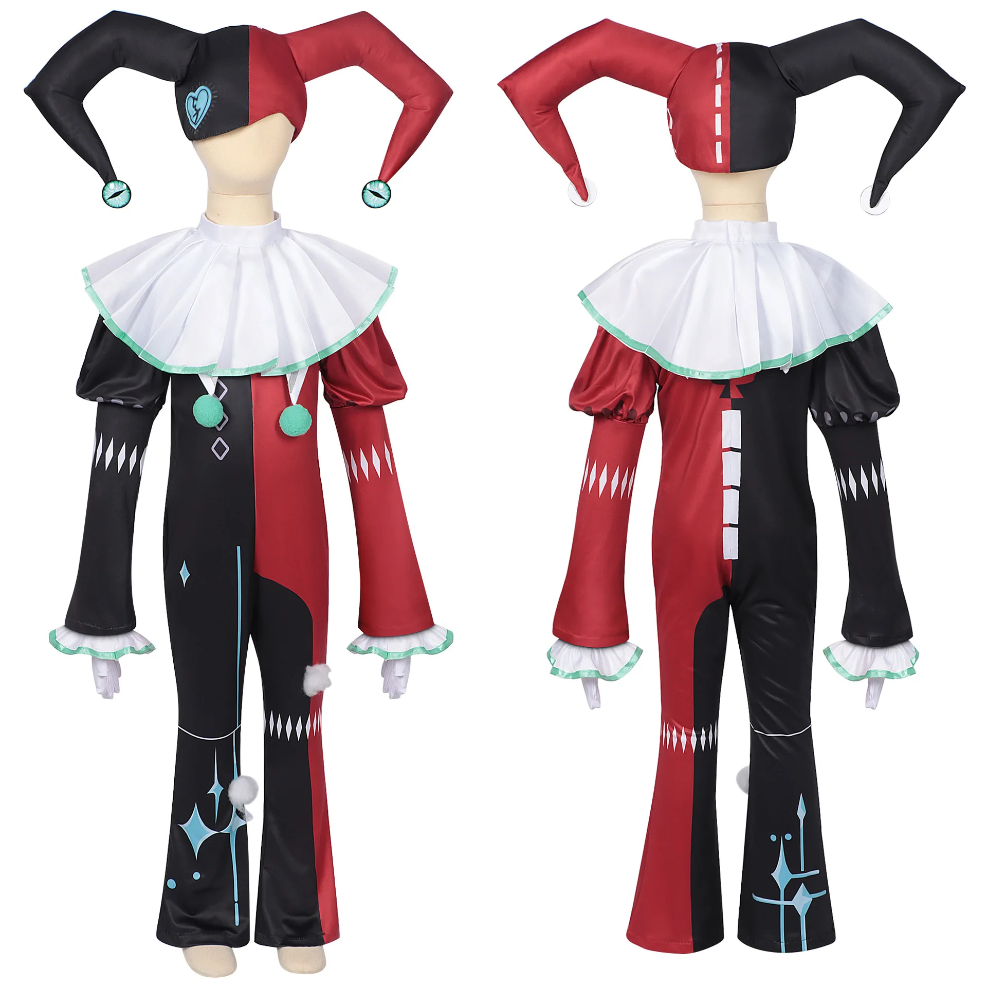 لعبة جديدة للهالوين كوسبلاي حفلة إيجي الهروب من ليلة الخوف أبا شبح المهرج تمويه الصراخ الخوف حفلة الهالوين الرعب