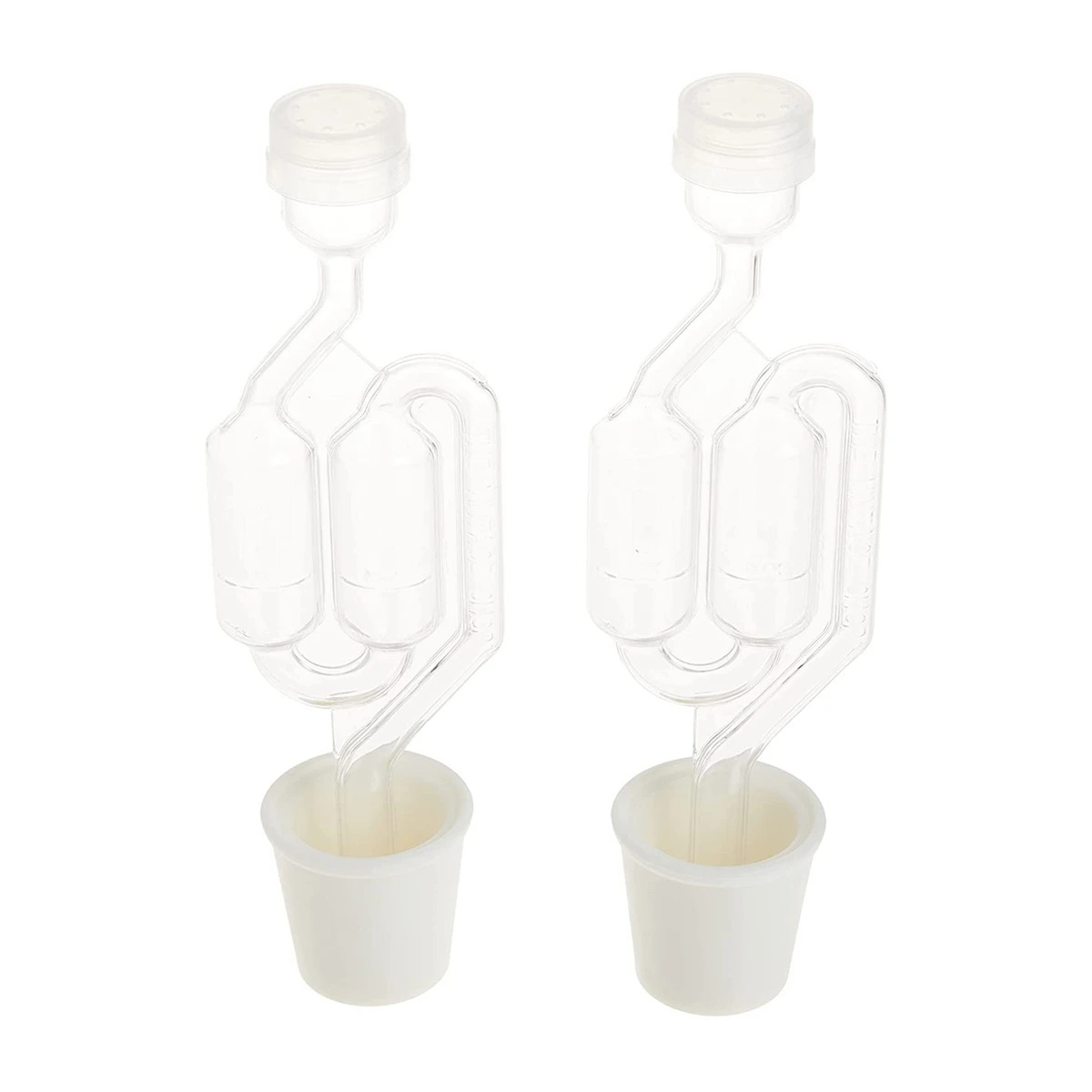 Bubble Airlocks Airlocks for Fermenting Airlock Ferment for Brewing Beer Wine Homebrew for Fermentation with Silicone Stoppers