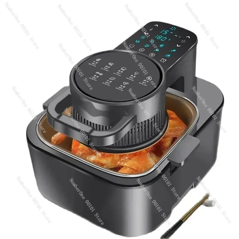 9L Air Fryer Intelligent Large-Capacity Automatic Intelligent Visualization Touch key Household Kitchen Timing Oil Free Home