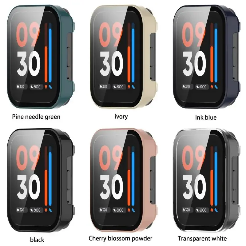Protective Case For Realme Watch 3 Pro Screen Protector Tempered Glass PC Bumper Cover Protective Shell For Realme Watch 3 Pro