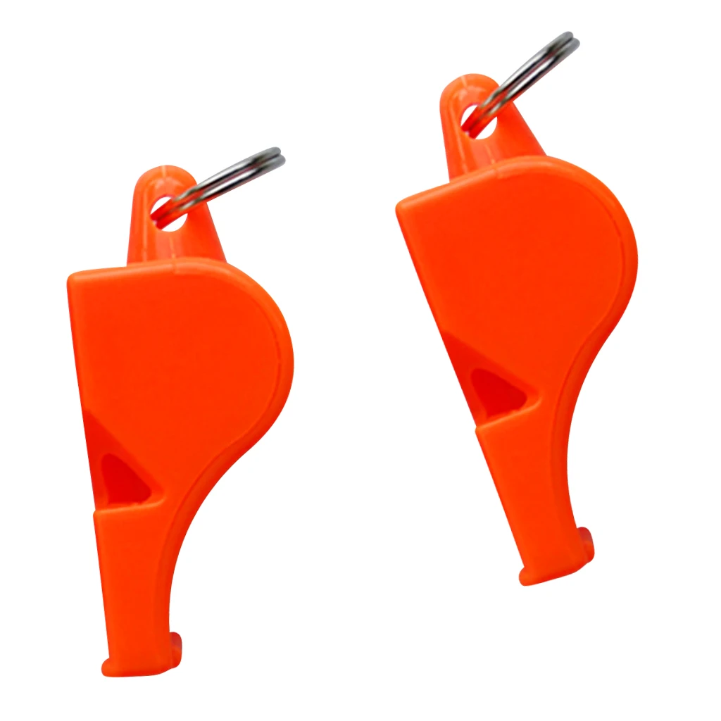 2 Stück laute Notfall-Überlebenspfeife Marine Camping Bootfahren