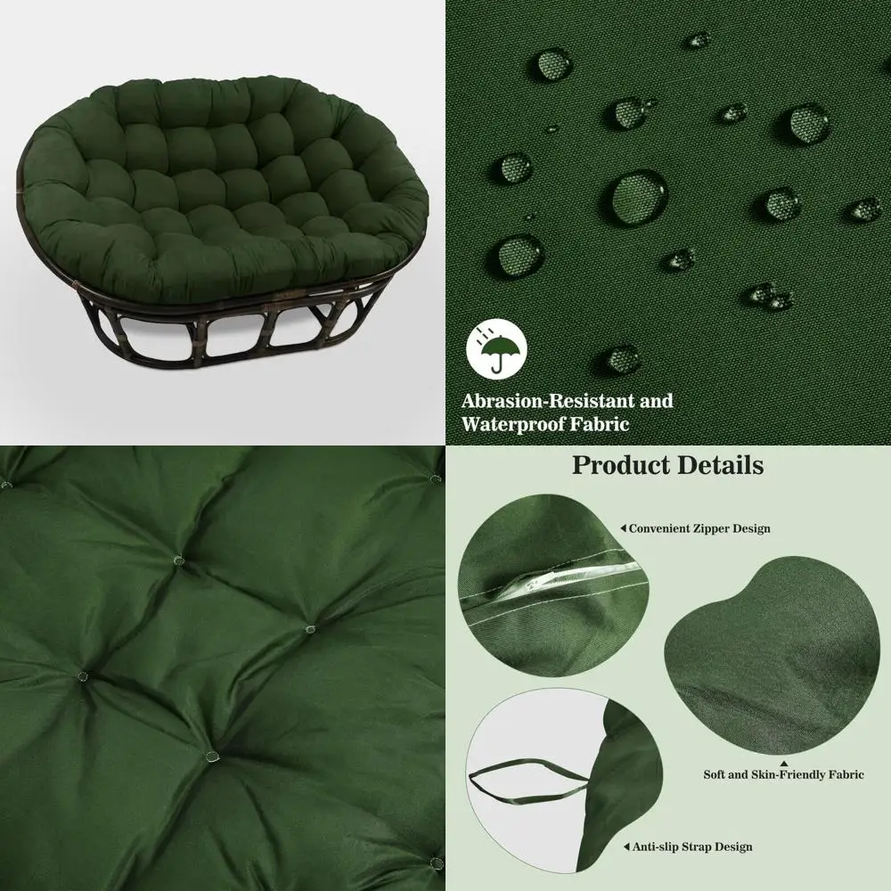 

Прочная водостойкая двойная подушка для стула Papasan, удобное сиденье для гамака с подвесным яйцом на открытом воздухе