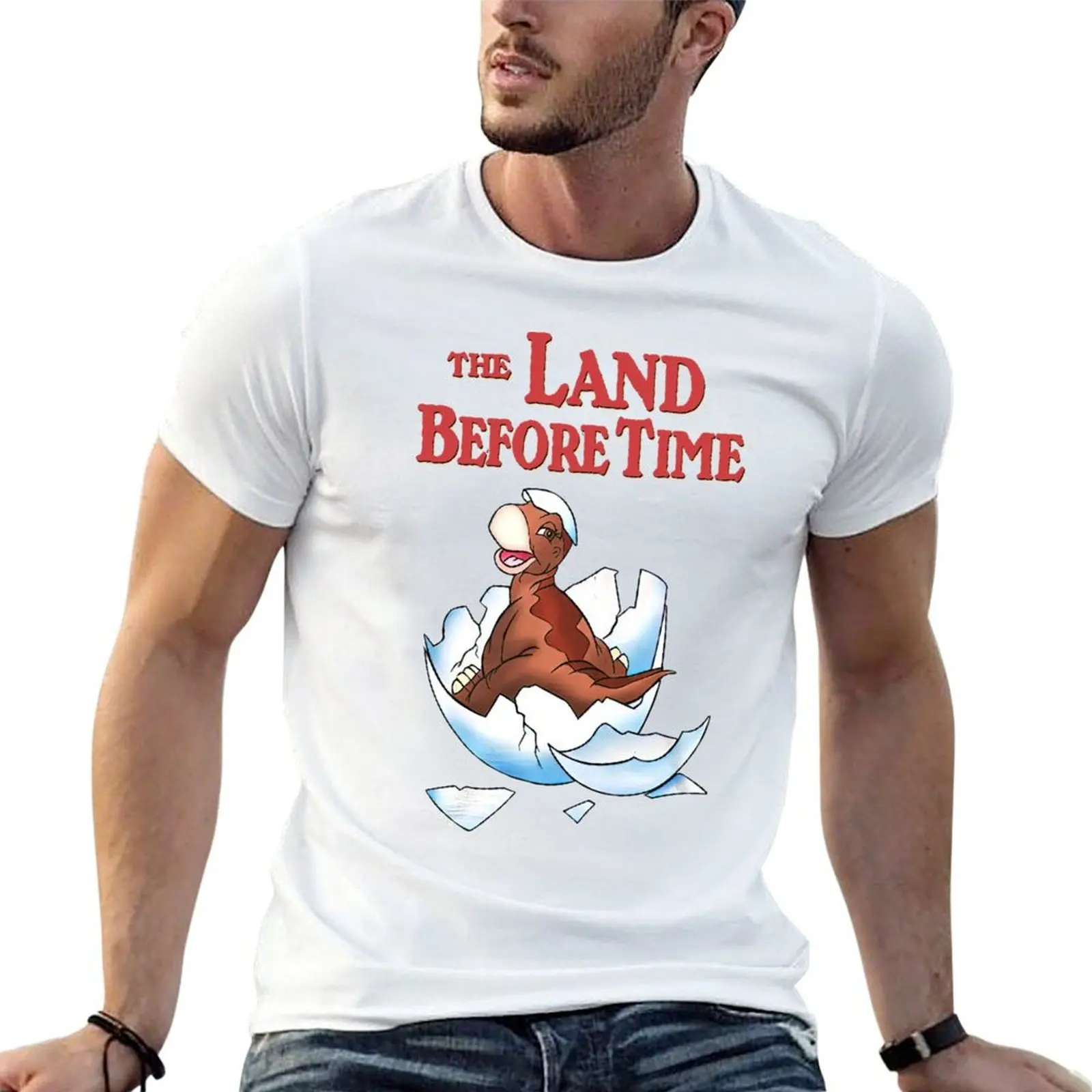 Hatching Egg Land Before Time T-Shirt anime tshirt funny costumes mens t shirt