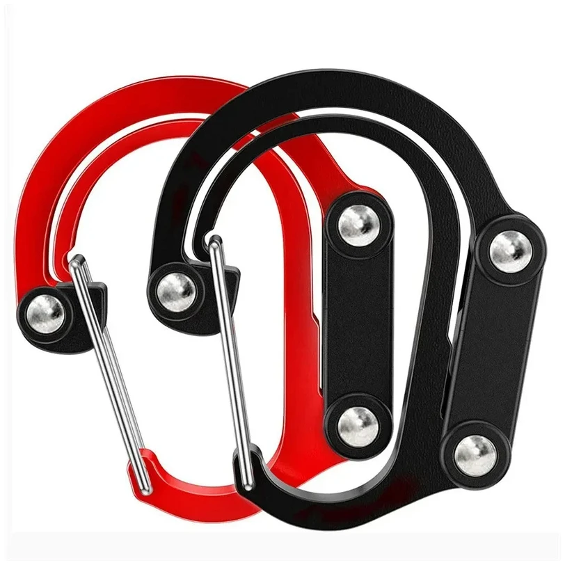 

Camping Hybrid Gear Clip Carabiner Rotating Hook Clip Non-Locking Strong Clips for Fishing Hiking Travel Backpack Carabiner Clip