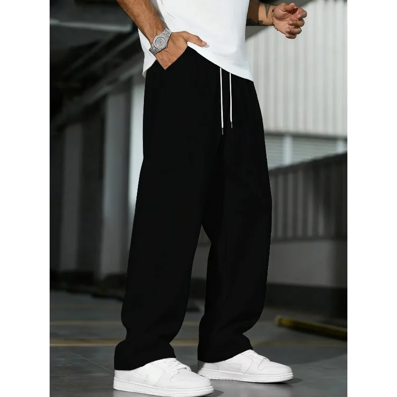 

Spring and Autumn Winter New Loose Casual Pants Straight Leg Pants Men's Casual Slow Running Sports Pants