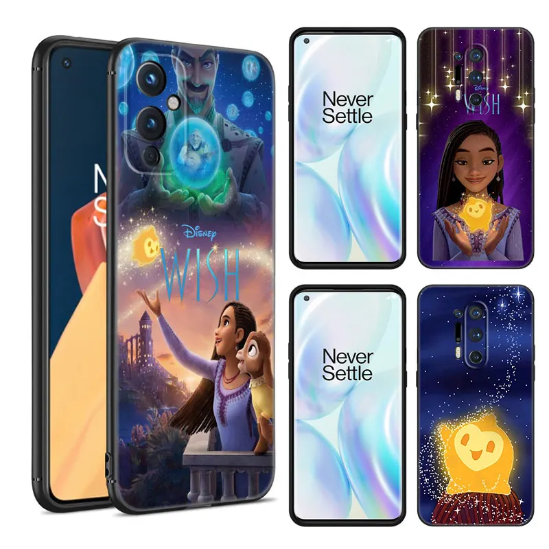 Disney The Wish Black Silicone Phone Case For OnePlus 9R 10R 11R 12R ACE 2 Pro 2V 3V Nord CE 2 3 Lite 4 N10 N20 N30 SE 5G