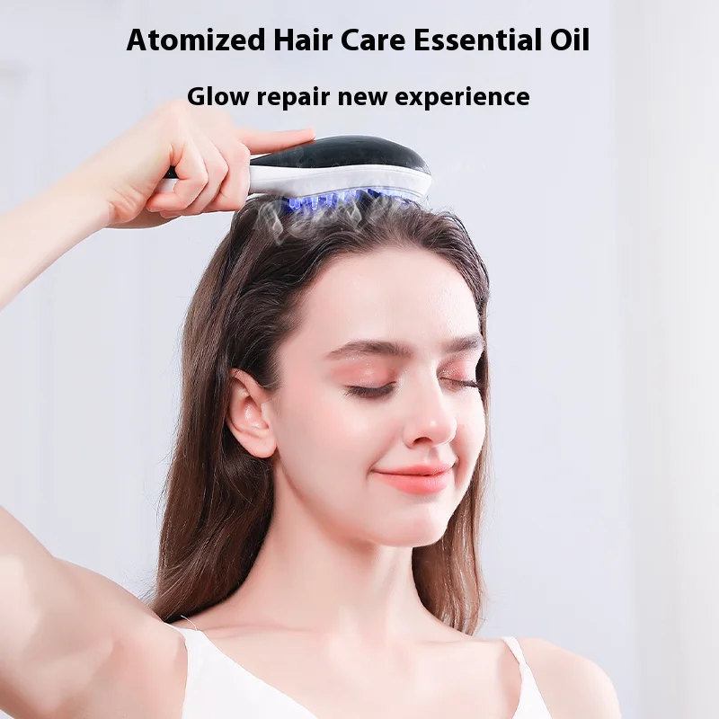 مشط تدليك الشعر، مشط قص الشعر، مشط تدليك حجم فروة الرأس، يمنع تساقط الشعر، مشط تدليك كهربائي #4