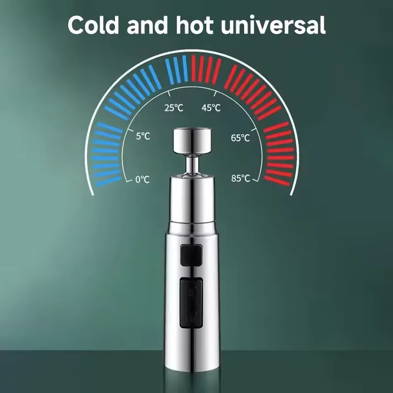 3 Modes Anti-Splash Shower Sprayer Kitchen Filter Faucet Extender Metal Alloy Head Water Saver Home Universal Faucet