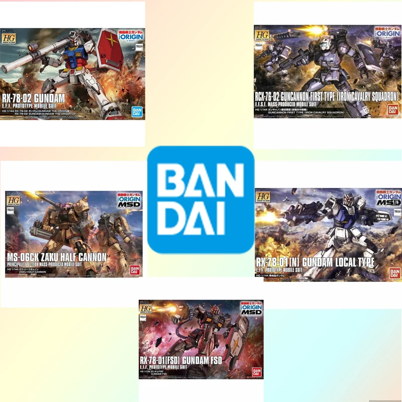 

Bandai Original Gundam RX-78-02 GUNDAM MS-06 ZAKU THE ORIGIN аниме фигурка в сборе игрушки подарок Коллекционная модель Ornamen