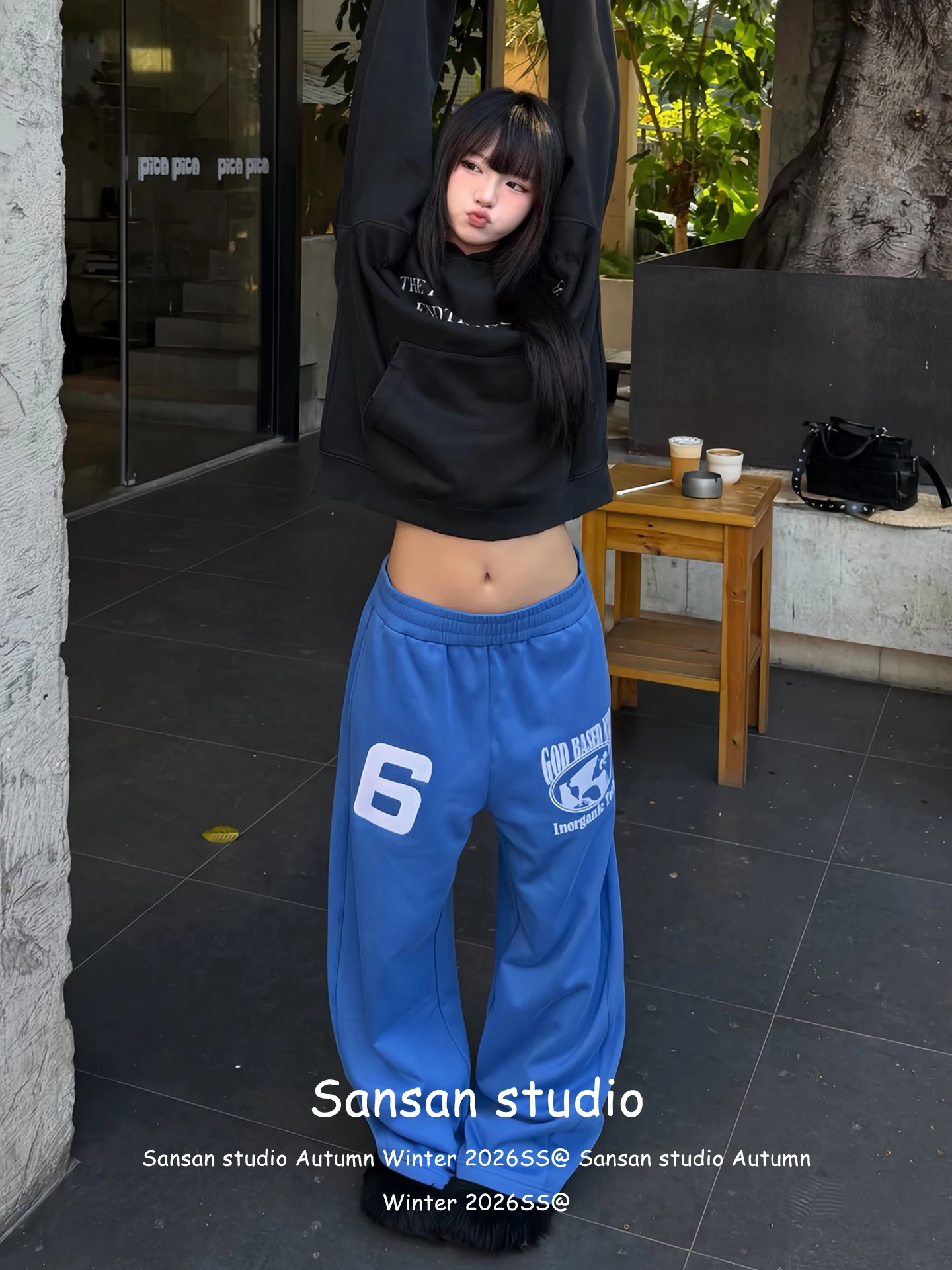 

Американские ретро-спортивные брюки с буквенным принтом для женщин, повседневные свободные прямые брюки в пол для ранней весны