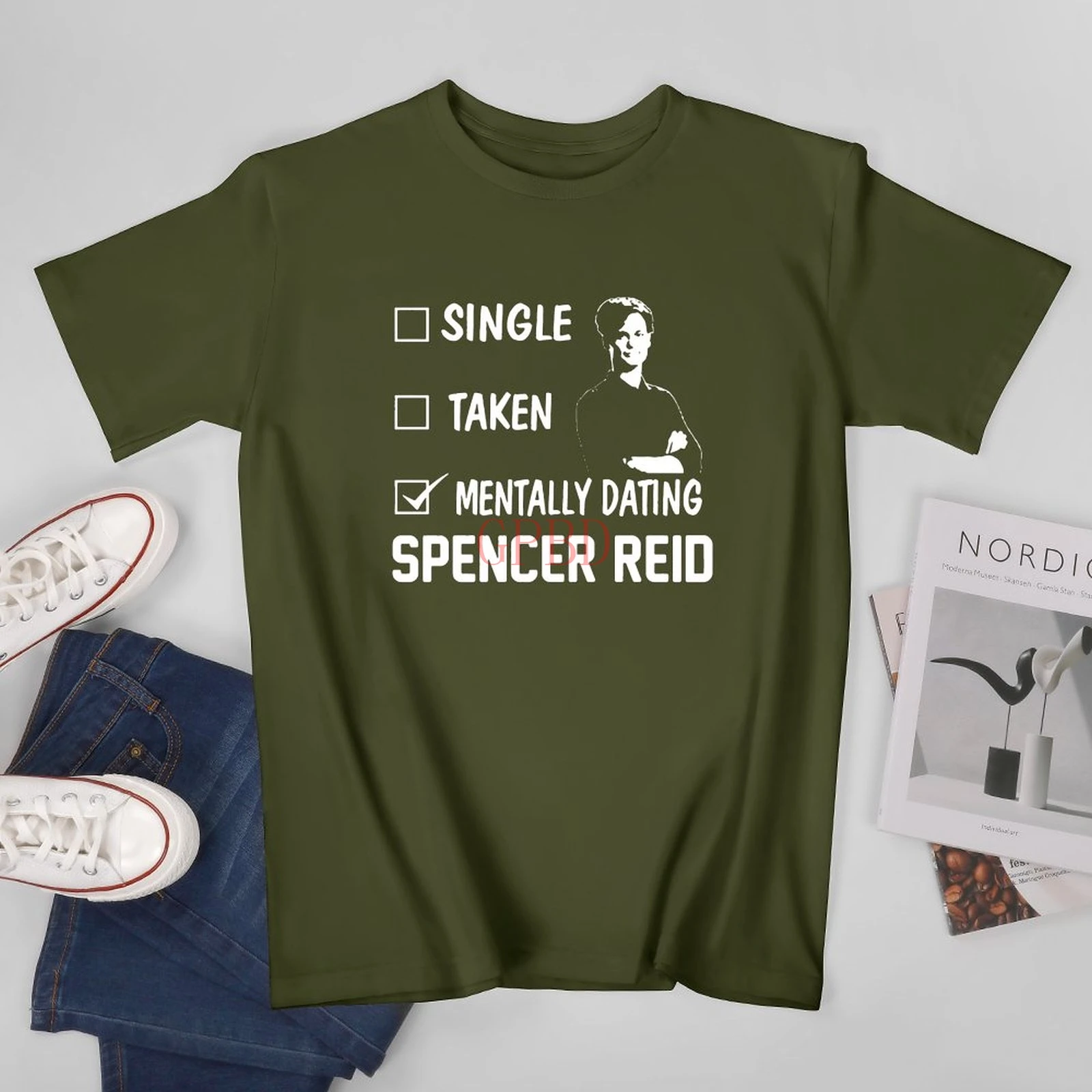 Dr. Spencer Reid Criminal Minds Movie is A Fictional Character Mentally Dating Taken Single Tshirt