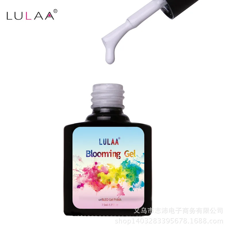 LULAA บานเจล7.5Ml สีน้ำ Nail Art Design Soak Off UV LED ทั้งหมดสำหรับเล็บเจล SN08