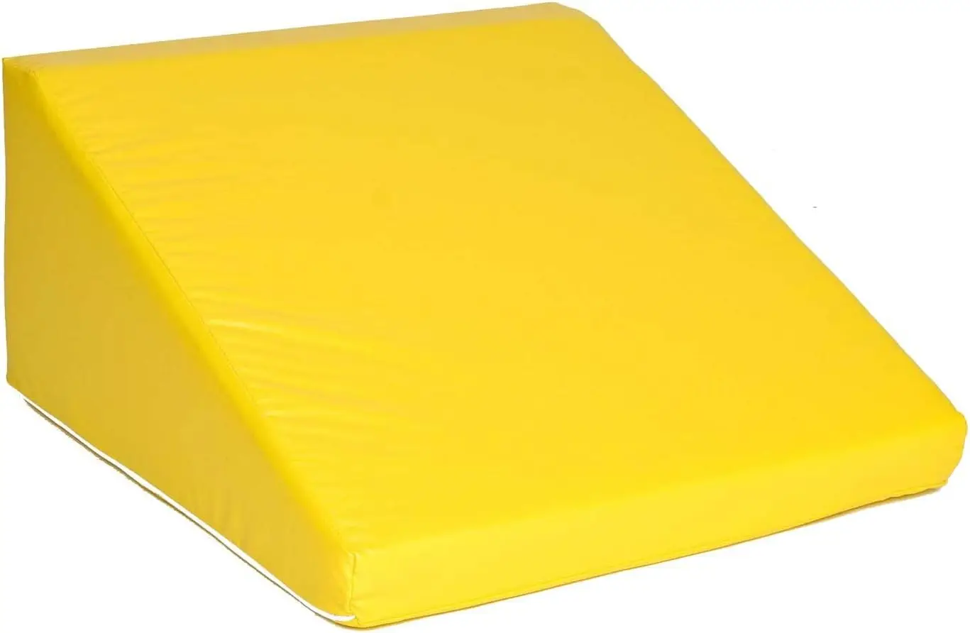 

Soft Foam Wedge Play Set for Toddlers and Kids, Indoor Climbing and Sliding Activity, Made in USA, Yellow