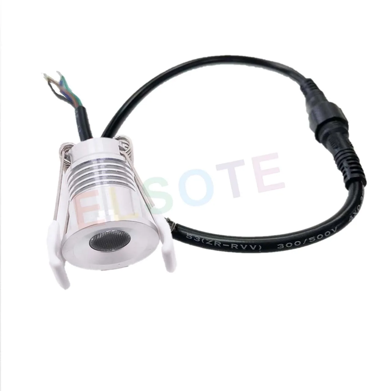 ELSOTE-Suana Mini recesso LED holofotes, caminho impermeável ao ar livre Downlight regulável, RGB RGBW, banheiro KTV banheiro, 3W, 12V