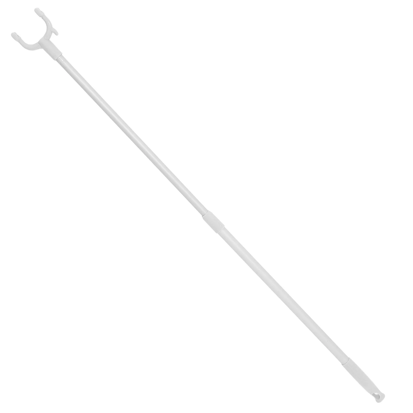 

Telescopic Clothes Rod Adjustable Length Aluminum Material Space Saving Closet Bracket Wardrobe Storage Solution Retractable