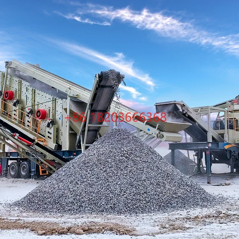 YG Customized 2025 Best Selling New Product Mobile Impact Crusher Mobile Crushing Station Jaw Crusher Hydraulic Impact Crusher