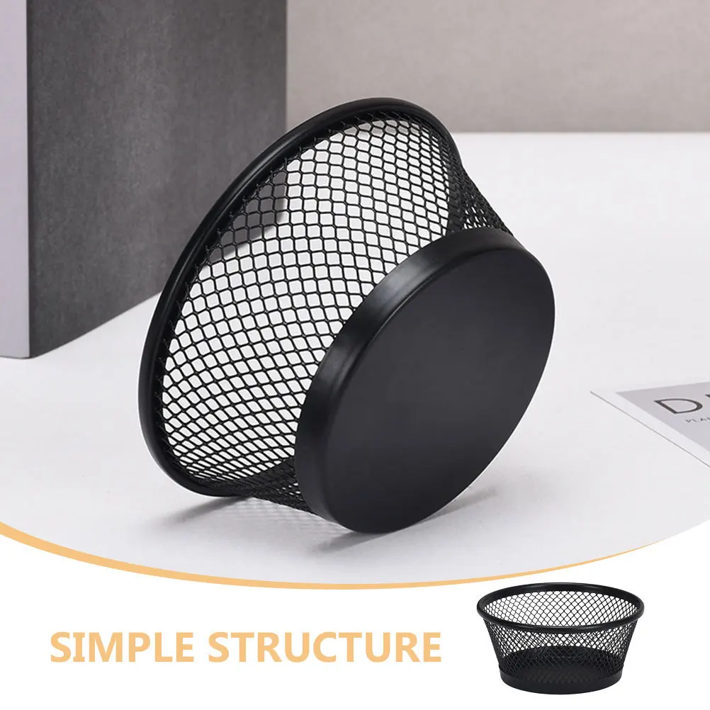 

3Pcs Iron Mesh Paperclip Holder Desktop Organizer Container Paperclip Storage Basket Small Office Supplies Paper Clip Holder