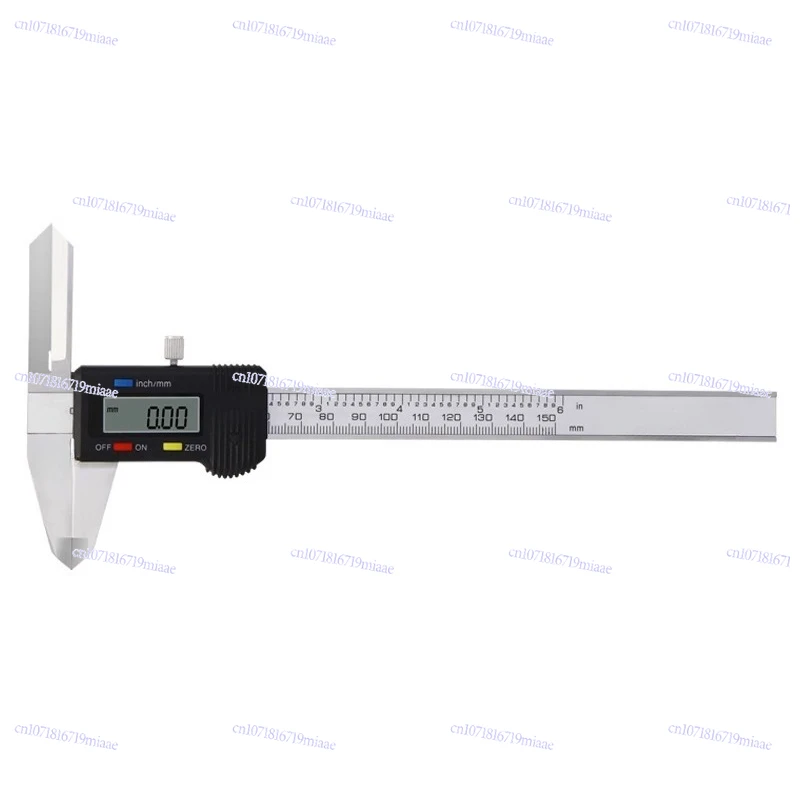 

Upper long jaw digital vernier caliper 0-150mm Upper jaw extended caliper inner diameter deep hole inner hole measurement