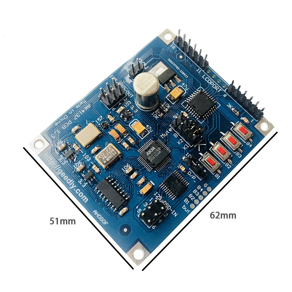 AK4137 I2S/DSD sample rate converter board Support PCM/DSD interconversion DOP input