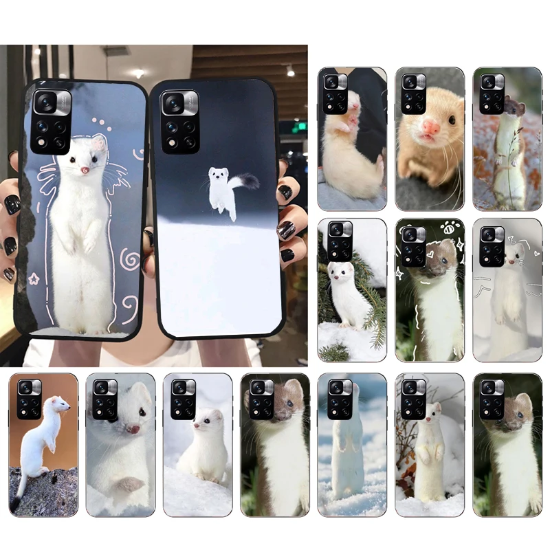 

Phone Case For Xiaomi Poco C71 15T 14T Pro Redmi note 15 14 14 13 Pro Redmi A5 15C 13C Cute animal Stoat