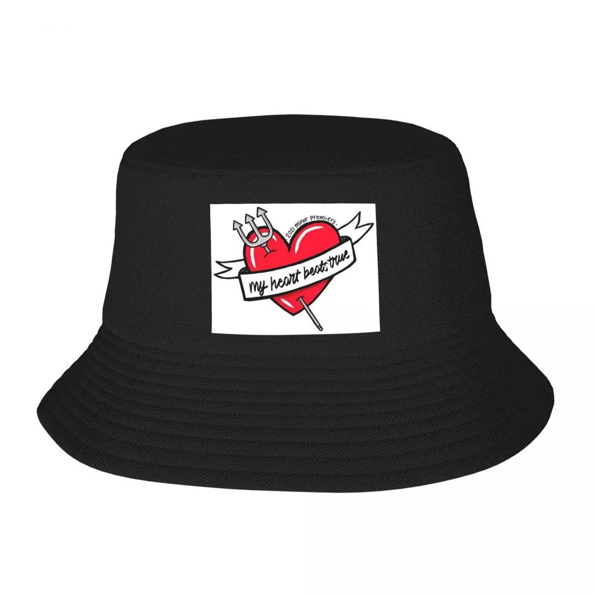 Melbourne Demons Fans Only Bucket Hats Panama For Man Woman Bob Hats Hip Hop Fisherman Hats Summer Beach Fishing Unisex Caps