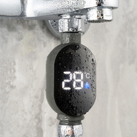 LED Display 0℃~99℃ Bath Thermostat Shower Water Thermometer Intelligent Temperature Measurement Bathroom Parts
