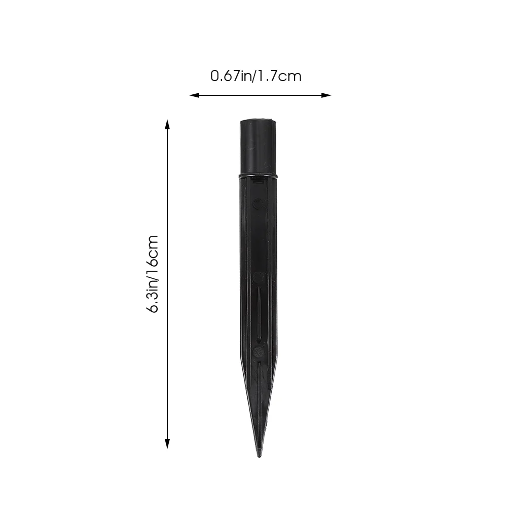 10 ชิ้นด้านนอก Land กลางแจ้งพลังงานแสงอาทิตย์ไฟเปลี่ยน GROUND Stake Dandelion สีดํา SPIKE