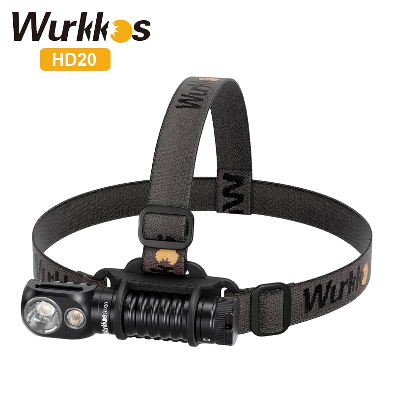 Wurkkos HD20 wiederaufladbare Stirnlampe, 2000 lm, magnetische Taschenlampe, IP68, Scheinwerfer, Flutlicht, 21700 EDC-Scheinwerfer, Powerbank für Camping 4