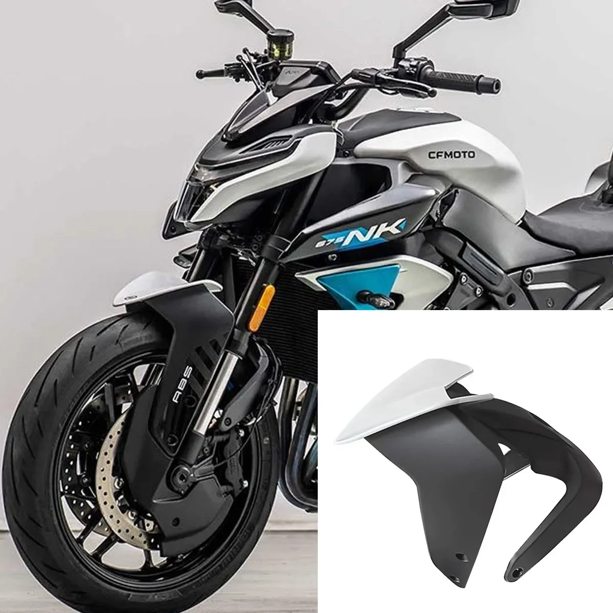 675-NK Motorcycle mudguard original accessories modified low front mudguard FIT for CFMOTO 675NK NK 675 Upper decorative panel