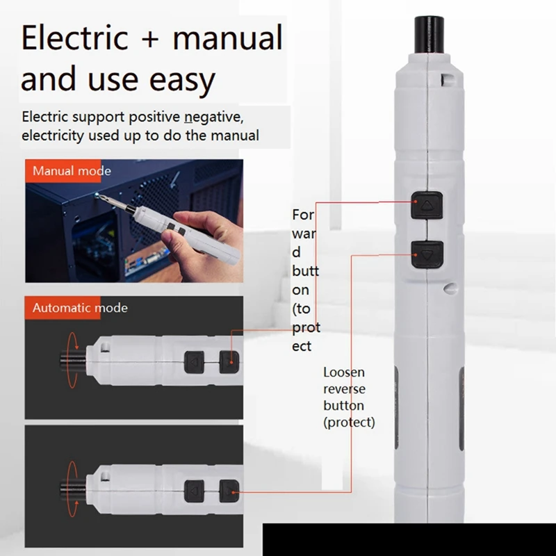 88Pcs Electric Screwdriver Rechargeable 3.6V Small Cordless Screwdriver, USB Fast Charge Screwdriver Kit,For Household