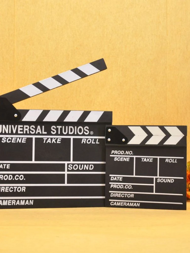 Wooden Director Clapperboard English Version Movie Meridian Pat Wedding Dress Studio Shooting Shadow Auxiliary Prop Decoration