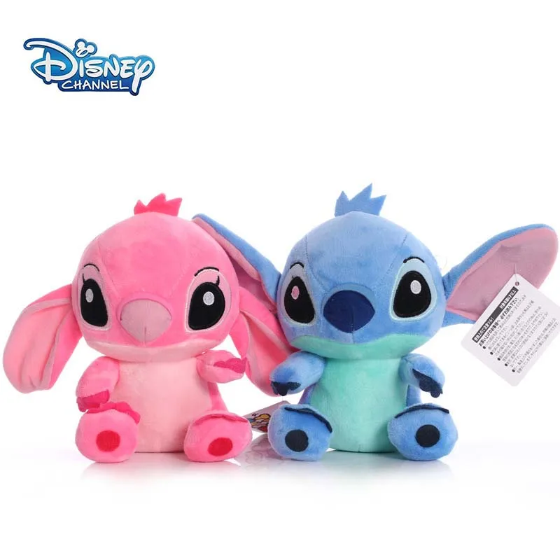 Disney Blue Pink Stitch Plush Stuffed Dolls Toys Cartoon Anime Toys Stitch 12CM 20CM Plush Stuffed Toys Christmas Gifts For Kids