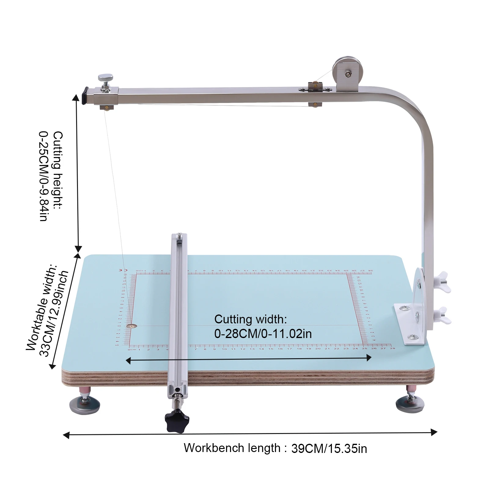 72W Hot Wire Foam Cutter Tabletop Styrofoam Cutting Machine Working Table Tool Sponge Foam Cutter Adjustable Angle