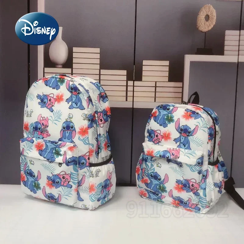 Disney Stitch New Backpack Luxury Brand Women\'s Backpack Cartoon Mini Fashion Children\'s Book Bag Large Capacity Waterproof