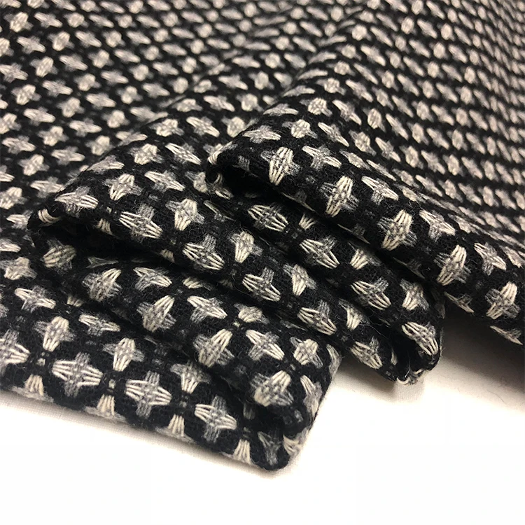 

Изысканная шерстяная ткань ручной работы для тюэтов, модный небольшой узор, ткань, шерстяной материал верхней одежды