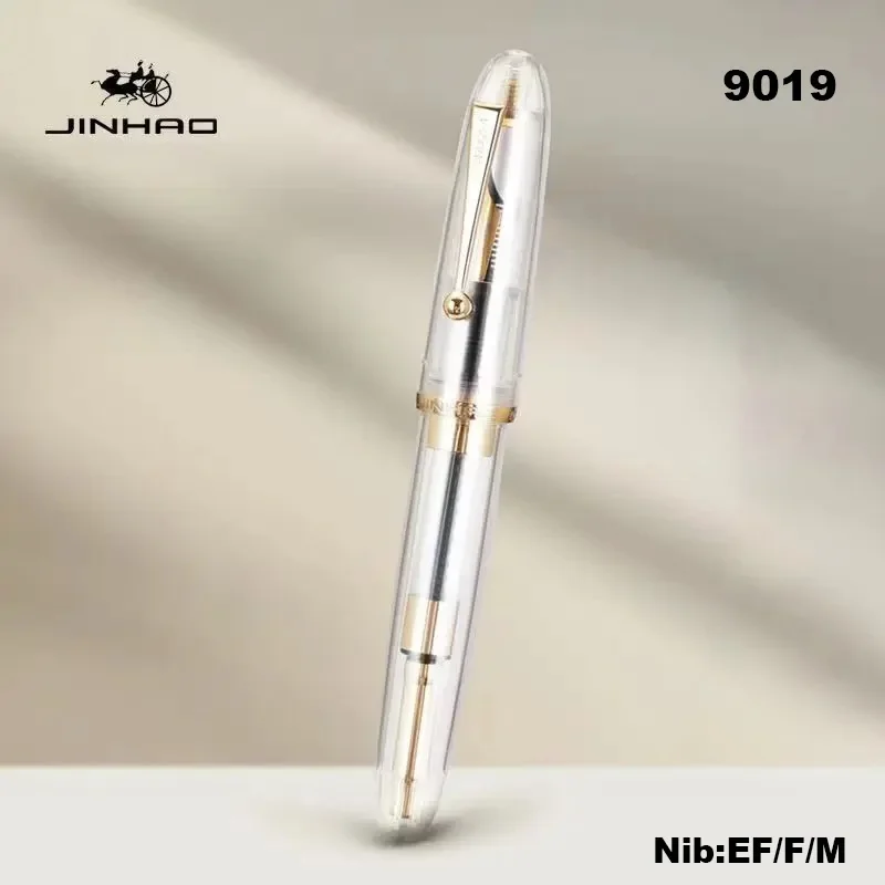 jinhao 9019 caneta tinteiro iridio ef f m nib para escrever caligrafia assinatura 26 mm cartucho escola material de escritorio papelaria 01