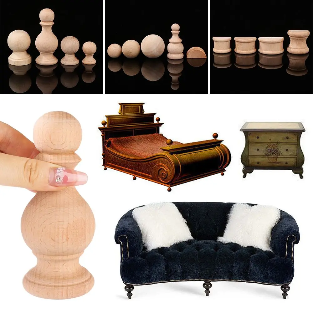 Multi Styles European Vintage Wood Carved Furniture Foot Legs Solid Cabinet Seat Feets Vintage Home Decor High Quality
