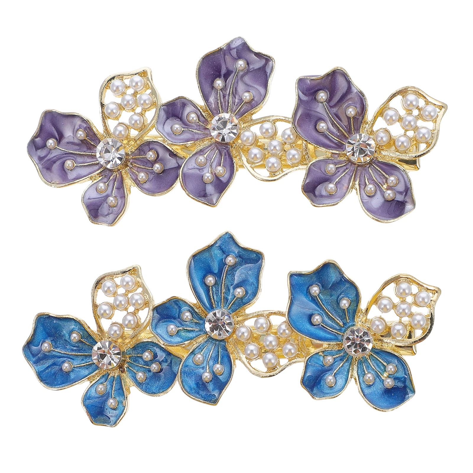 

2pcs Side Clips Pcs Hair Accessory Pearl Flower Hairpin Bangs Flower Hairpin Girls Pearl Hair Clip Hairstyle Accessories