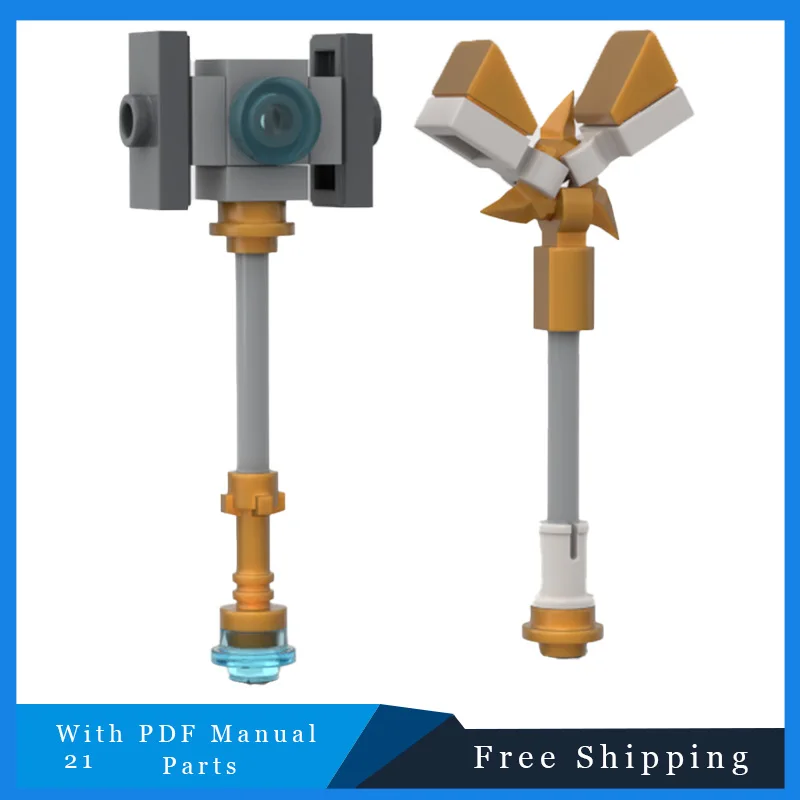 

21 шт. MOC, модель известного киномолота, строительный блок, сделай сам, сборка, кирпичные игрушки, набор для мальчиков, детские рождественские подарки-сюрпризы