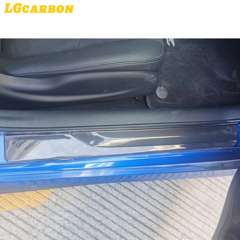 LGcarbon Dry Carbon Fiber Door Sill Plate Step Panel Kick For Nissan RZ34 Fairlady 400Z