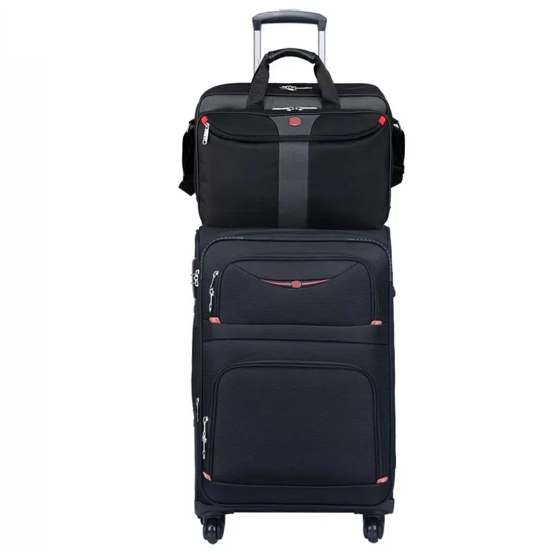 business rolling luggage set with handbag universal wheel carry on box men women fashion suitcase trolley travel bag