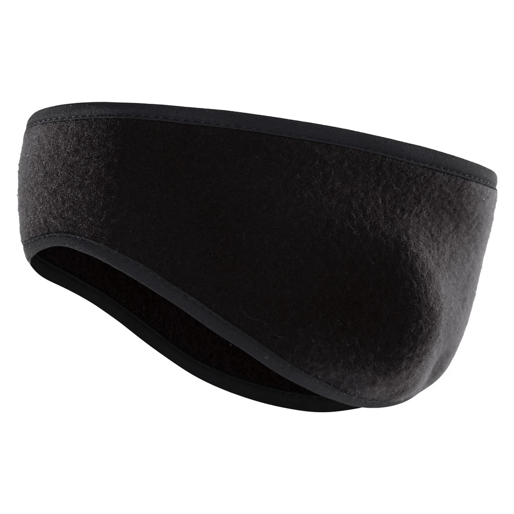 

Black Gray Fleece Ear Warmer Headband Unisex for Winter Outdoor Activities