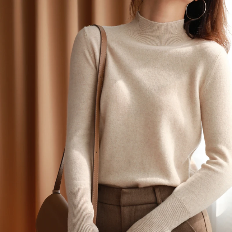 

Autumn Winter Sweaters Pullover Women Knitwears Korean Fashion Turtleneck Slim Long Sleeve 2022 Knitted Jumper Warm Pull Femme